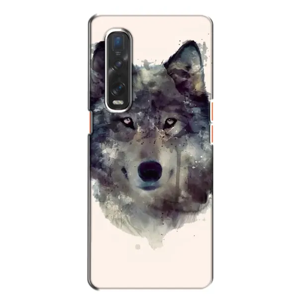 Чехол с рисунком «Волк» для OPPO Find X2 Чехол с рисунком «Волк» для OPPO Find X2