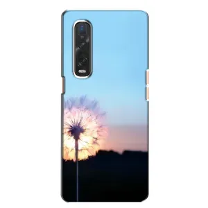 Силіконовий Чохол з кульбабками на Oppo Find X2 (Захід з кульбабкою)