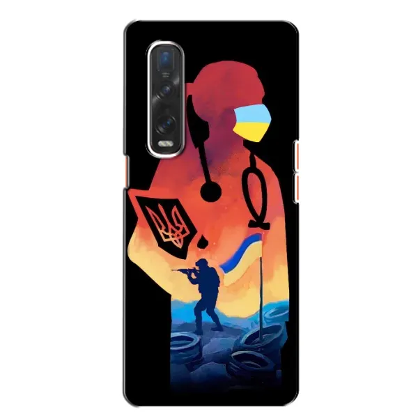 Чехол с рисунком «ЗСУ Врач» для OPPO Find X2 Чехол с рисунком «ЗСУ Врач» для OPPO Find X2