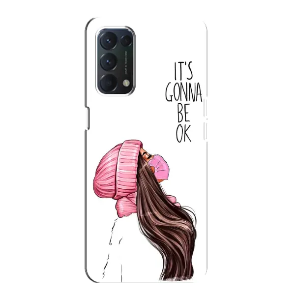 Чехол с рисунком «Девушка в маске» для OPPO Find X3 Lite Чехол с рисунком «Девушка в маске» для OPPO Find X3 Lite