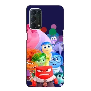 Чехол Головоломка для Oppo Find X3 Lite - (AlphaPrint) (Герои головоломки)