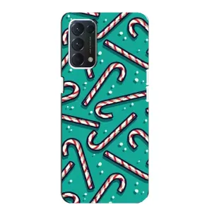 Силіконовий бампер на різдво для Oppo Find X3 Lite (Льодяники)