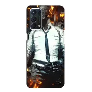 Силиконовый чехол с картинкой "Герой Pubg" на Oppo Find X3 Lite (Man Пубг)
