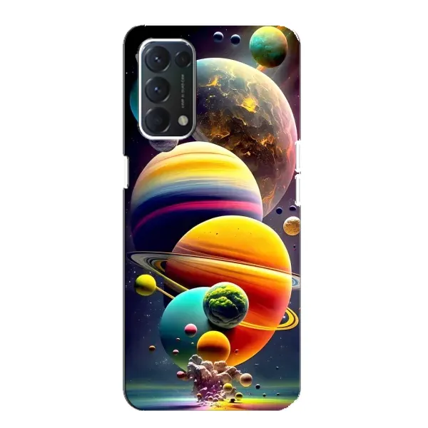 Чехол с рисунком «Солнечна система» для OPPO Find X3 Lite