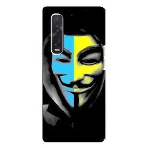 Чехол с Украинской символикой на Оппо Финд Х3 Про (Анонимус патриот)