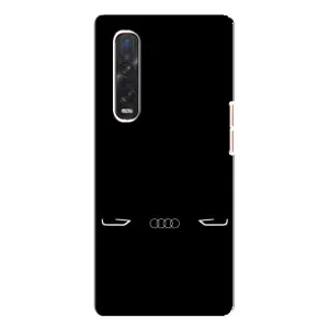 Силіконовий бампер з картинкою машини на Oppo Find X3 Pro (Сілует Audi)