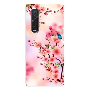 Чохол з картинкою Сакури на Oppo Find X3 Pro (Метелики на сакурі)