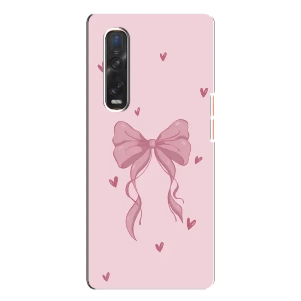 Чехол с рисунком «Бант на розовом» для OPPO Find X3 Pro Чехол с рисунком «Бант на розовом» для OPPO Find X3 Pro