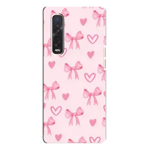 Чохол банти для Oppo Find X3 Pro (Бантики і сердечки)