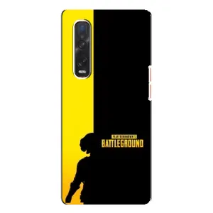 Чехол (TPU) с картинкой "Лого Пабг" на Оппо Финд Х3 Про (Battlegrounds)