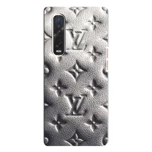 Текстурный Чехол Louis Vuitton для Оппо Финд Х3 Про (Бежевый ЛВ)