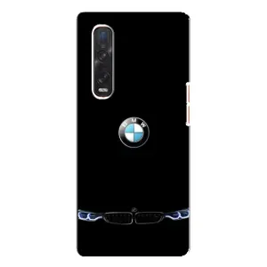 Силіконовий бампер з картинкою машини на Oppo Find X3 Pro (Чорний BMW)