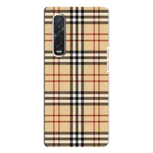 Чохол з Брендами одягу на Оппо Фінт Х3 Про (Burberry стиль)