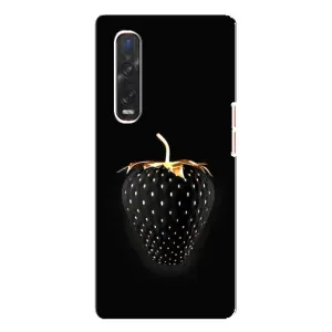 Чохол з зображенням смачної їжі для Oppo Find X3 Pro (Чорна полуниця)