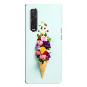 Чохли з тематикою "КВІТИ" на Oppo Find X3 Pro (Квітка-морозиво)