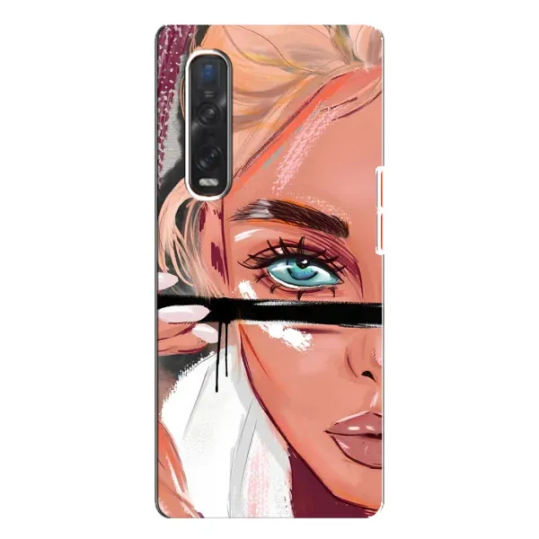 Чехол с рисунком «Девушка и ресницы» для OPPO Find X3 Pro Чехол с рисунком «Девушка и ресницы» для OPPO Find X3 Pro