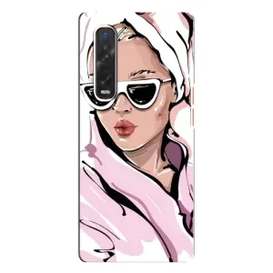 Чохол з картинкою Модні Дівчата Oppo Find X3 Pro (Дівчина в халаті)