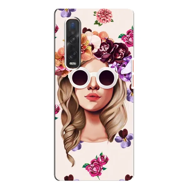 Чехол с рисунком «Девушка в очках» для OPPO Find X3 Pro Чехол с рисунком «Девушка в очках» для OPPO Find X3 Pro