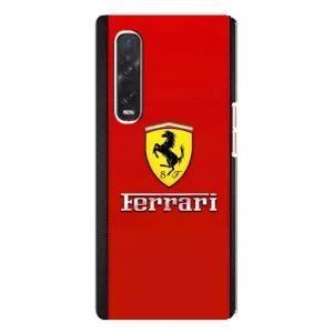 Силіконовий бампер з картинкою машини на Oppo Find X3 Pro (Ferrari Logo)