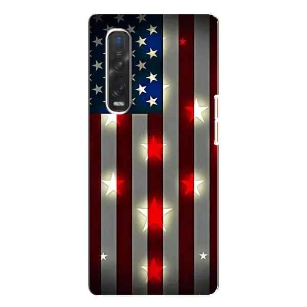 Чехол с рисунком «Флаг США 2» для OPPO Find X3 Pro Чехол с рисунком «Флаг США 2» для OPPO Find X3 Pro