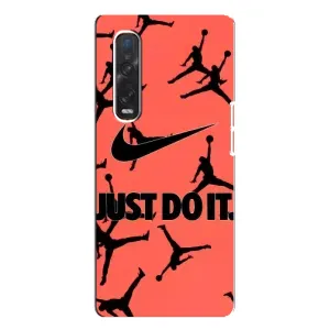 Силиконовый Чехол Nike Air Jordan на Оппо Финд Х3 Про (Just Do It)