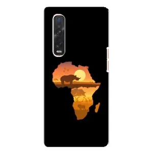 Летний Чехол на Oppo Find X3 Pro (Карта)