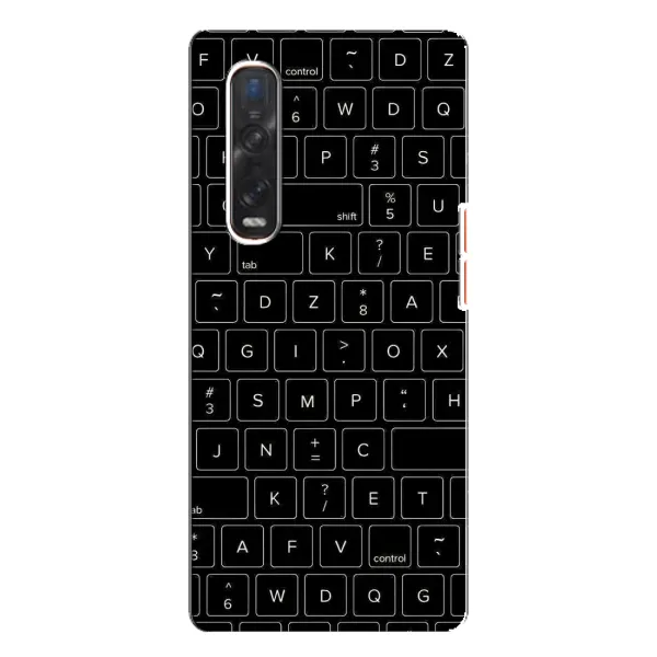 Чехол с рисунком «Клавиатура» для OPPO Find X3 Pro