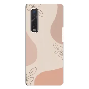 Чохол квітковий дизайн для Oppo Find X3 Pro (Кориневий фон)