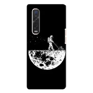 Силіконовый Чохол з принтом "Космонавти" на Oppo Find X3 Pro (Космонавт)