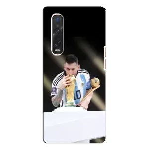 Чехлы Лео Месси Аргентина для Oppo Find X3 Pro (Кубок Мира)