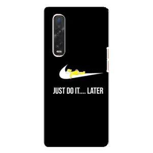 Силиконовый Чехол на Oppo Find X3 Pro с картинкой Nike (Later)