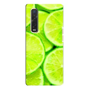 Чохол з зображенням смачної їжі для Oppo Find X3 Pro (Лайм)