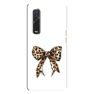 Чохол банти для Oppo Find X3 Pro (Леопардовий бант)