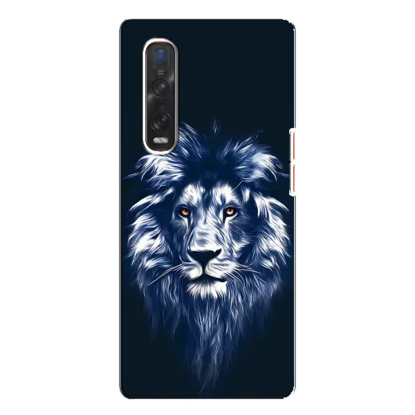 Чехол с рисунком «Лев - синий» для OPPO Find X3 Pro Чехол с рисунком «Лев - синий» для OPPO Find X3 Pro