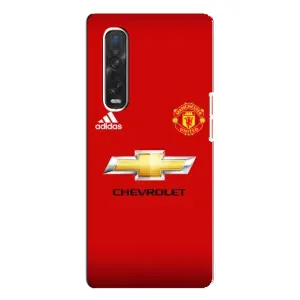 Силиконовые Чехлы принт Футбол на Oppo Find X3 Pro (Man United)
