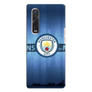 Силиконовые Чехлы принт Футбол на Oppo Find X3 Pro (ManCity)