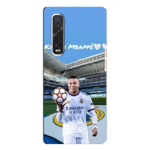 Чехол (TPU) с Футболистом на Oppo Find X3 Pro (Mbappe Real)