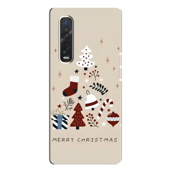 Чехол с рисунком «Merry Christmas» для OPPO Find X3 Pro Чехол с рисунком «Merry Christmas» для OPPO Find X3 Pro