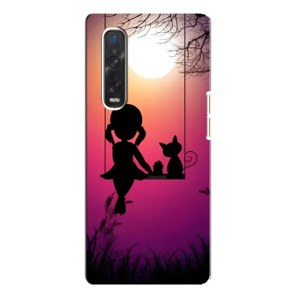 Чехол с рисунком «На качели» для OPPO Find X3 Pro Чехол с рисунком «На качели» для OPPO Find X3 Pro