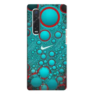 Силиконовый Чехол на Oppo Find X3 Pro с картинкой Nike (Найк зеленый)