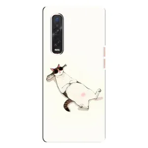 Чехол на тематику: Коты для OPPO Find X3 Pro (Отдых)