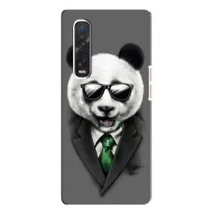 Чехлы с Пандами на Oppo Find X3 Pro (Панда в очках)