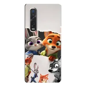Силиконовый чехол с принтом Зоотрополіс для Oppo Find X3 Pro (Персонажи Зоо)