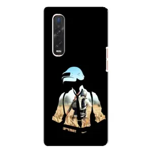 Силиконовый чехол с картинкой "Герой Pubg" на Oppo Find X3 Pro (Пубг мен)