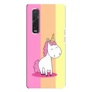 Чехол Unicorn на Oppo Find X3 Pro (Радужный Единорог)