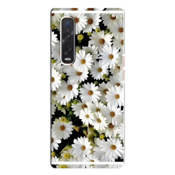 Чехол с рисунком «Рамка в ромашках» для OPPO Find X3 Pro Чехол с рисунком «Рамка в ромашках» для OPPO Find X3 Pro