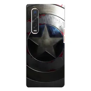 Чохол с Щітом Капітана Америки на Oppo Find X3 Pro (Ретро Щит Капітана)