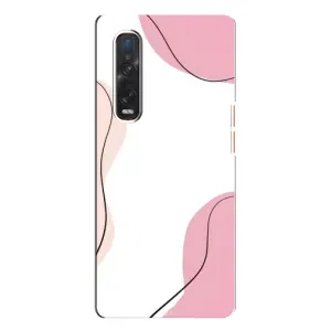 Чохол квітковий дизайн для Oppo Find X3 Pro (Рожевий фон)