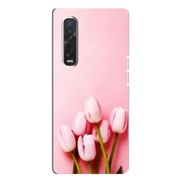 Чехол с рисунком «Розовые тюльпаны» для OPPO Find X3 Pro Чехол с рисунком «Розовые тюльпаны» для OPPO Find X3 Pro