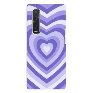Чохли з тематикою "Маленькі Сердчеки" на Oppo Find X3 Pro (Серце фіолет)